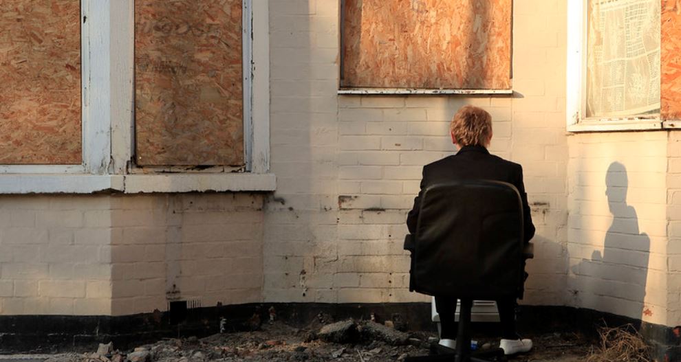 Man in chair